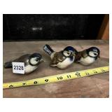 GOEBEL BIRD FIGURINES - SET OF 3, HAND-PAINTED