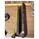 2 WOODEN LEVELS