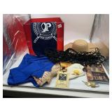 RED ACRYLIC STORAGE BIN, PASSAVANT GOLF OUTING