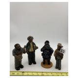 ASSORTED VINTAGE COMPOSITION FIGURINES, MUSICIAN,