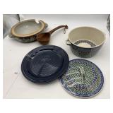 MAINSTAYS HOME CERAMIC PLATE, HAND-PAINTED