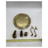 CONTE EMP BRASS ORNATE SERVING TRAY, BRASS CLAW