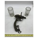 ENTERPRISE CHERRY-STONER AND GLASS JARS