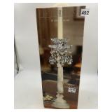 FIFTH AVENUE MARBLE CANDLEHOLDER W/ CRYSTAL