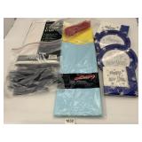 PARTY SUPPLIES LOT W/ TABLE PAD, PLASTIC