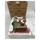 JIM SHORE HEARTWOOD CREEK CHRISTMAS SLEIGH W/