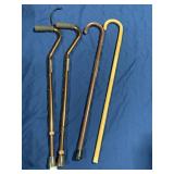 WALKING CANES, CURVED HANDLE, OFFSET HANDLE