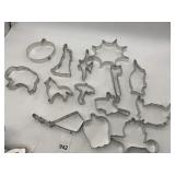 METAL COOKIE CUTTERS, ASSORTED HOLIDAY & ANIMAL