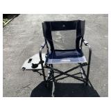 GCI FREESTYLE ROCKER FOLDING CHAIR W/ SIDE TABLE,