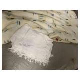 GAP QUEEN WAFFLE WEAVE FRINGED BLANKET, LEAF