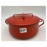 DANSK IHQ DESIGNS DENMARK RED ENAMELED DUTCH