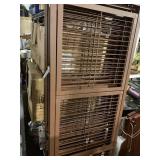 ORIGAMI METAL COLLAPSIBLE STORAGE RACK, BROWN