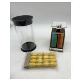 KIRSCHNER KNIFE BLOCK, PALOUZE POSTAGE SCALE,