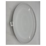 WEST ELM OVAL PLATTER, LG WH, MICROWAVE &