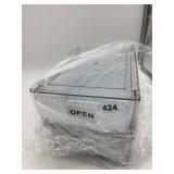 CLEAR ACRYLIC DISPLAY BOX W/ HINGED LID.
