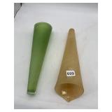 DESIGN GUILD GLASS LIGHT SHADES, FROSTED GREEN,