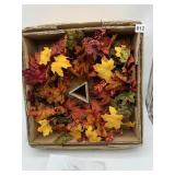 BETHLEHEM LIGHTS - FALL LEAVES & BERRIES WREATH,