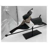 OLIVE & COCOA WEATHERVANE METAL RABBIT FIGURE,