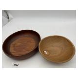 WOODEN BOWLS, MADE IN DENMARK, MADE IN KENYA,