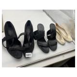 CAPEZIO SATIN BALLET SLIPPERS, TORY BURCH SUEDE