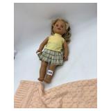 GEOFFREY, INC. DOLL, BLONDE BRAIDS, OPEN EYES,