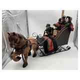 HORSE-DRAWN SLEIGH DECORATION, VICTORIAN STYLE