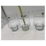 HAS MCCARTHY IRISH HOME GLASS HURRICANE CANDLE