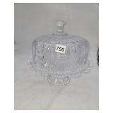 GLASS COVERED CAKE PLATE