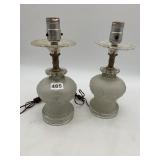 2 GLASS LAMPS
