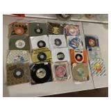 ASSORTED BRAND 45 RPM VINYL RECORDS W/ ORIGINAL