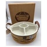 PETERBORO BASKET CO. SERVING BASKET W/