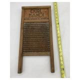 COLUMBUS WASHBOARD CO. DUBL HANDLE WOOD,