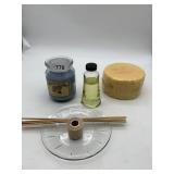 RANDALL CREATIONS BLUEBERRY VANILLA CANDLE, REED