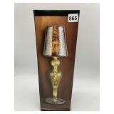 MERCURY GLASS LAMP W/ FLAMELESS CANDLE, LED