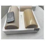 LED PILLAR CANDLES W/ REMOTE CONTROL.