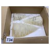 GLITTERED WAX-LIKE LED PILLAR LIGHTS, SPIKED