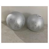 PR OF FROSTED WINTER SCENE DECORATIVE LIGHTS,