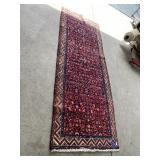 115" X 44" - WOOL RUG RUNNER GOOD CONDITION