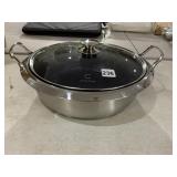 CURTIS STONE STAINLESS STEEL ROASTER W/ GLASS
