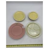 DEPRESSION GLASS PLATE AND OTHERS