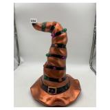 HALLOWEEN WITCH HAT DECOR, METALLIC COPPER,
