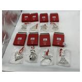 LENOX NIB SILVER-TONE RHINESTONE CHRISTMAS