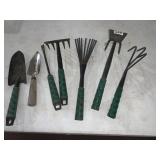 HAND GARDENING TOOLS, TROWELS, CULTIVATORS,