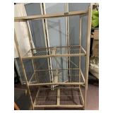 ORIGAMI METAL FOLDING SHELVING UNIT W/ CASTERS,