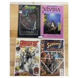 ELVIRA MISTRESS OF THE DARK, SPAWN 18, SUPERMAN