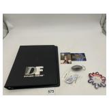 DYNAMIC FORCES BINDER, COORS LIGHT KEYCHAINS,
