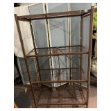 ORIGAMI 4-TIER METAL SHELVING UNIT W/ WIRE