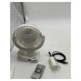 PORTABLE ELECTRIC FAN W/ MAGNETIC WALL MOUNT, USB