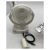 PORTABLE ELECTRIC FAN, USB POWERED, REMOTE
