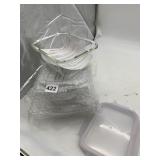 CURTIS STONE DURA-PAN LOAF PAN W/ LIDS, GLASS